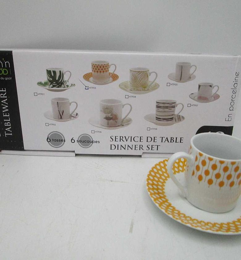 12pcs round coffee setpor image