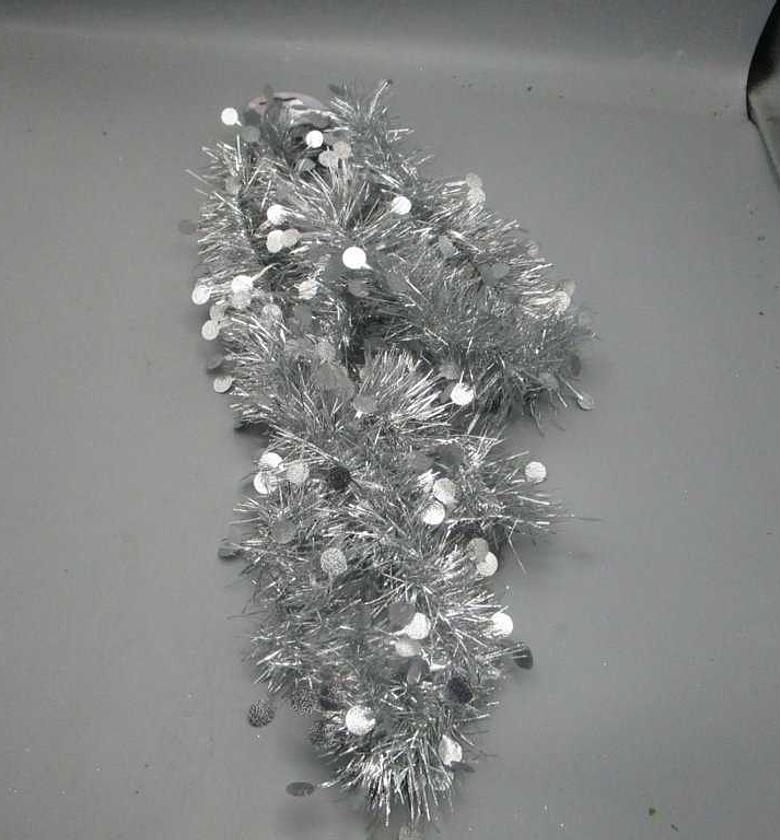 Christmas embossed tinsel image