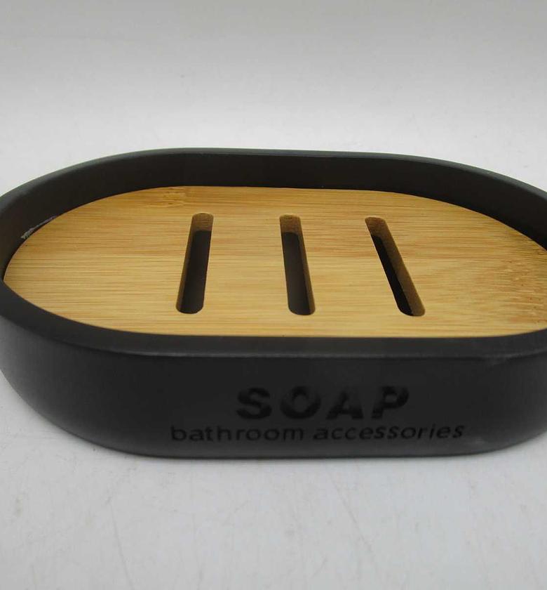 Soap dish polyresin - black image